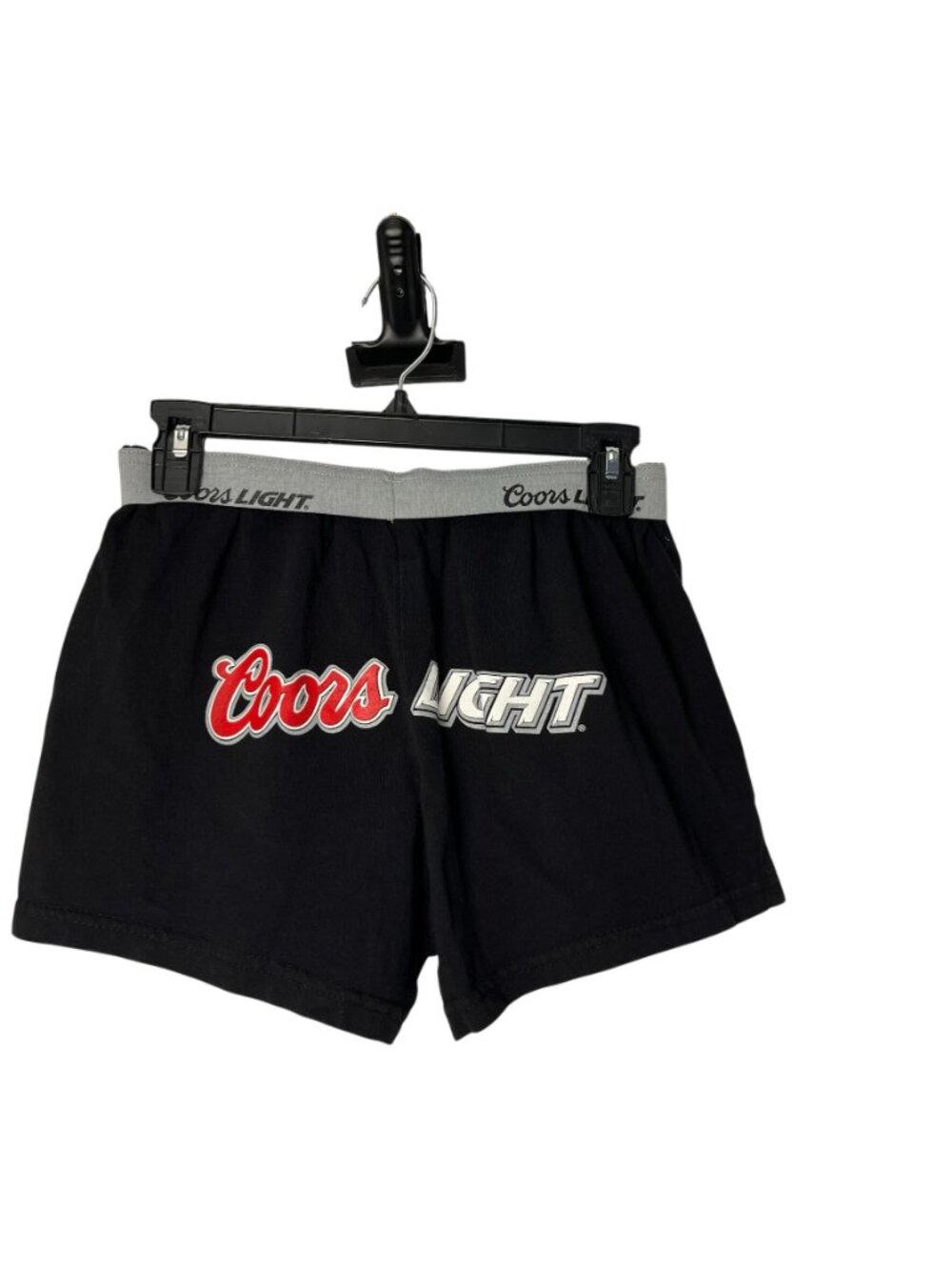 Coors Light Women's Lounge Shorts Size Large Black Used 100% Cotton - Picture 12 of 12